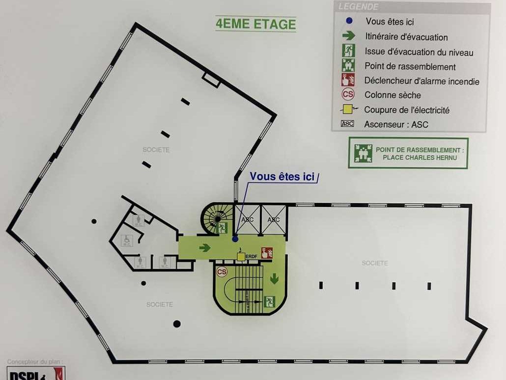 Location bureaux 484 m² divisibles à partir de 150 m²
