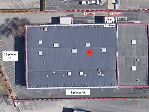 Location entrepots 2090 m² non divisibles