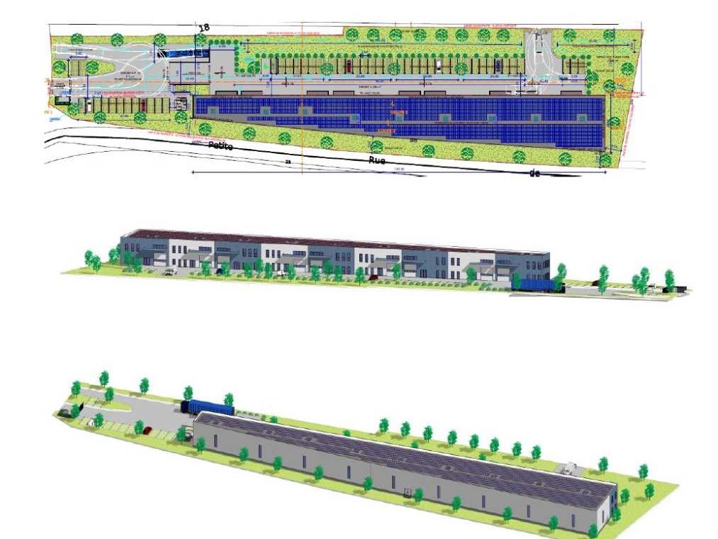Location entrepots 1032 m² divisibles à partir de 319 m²