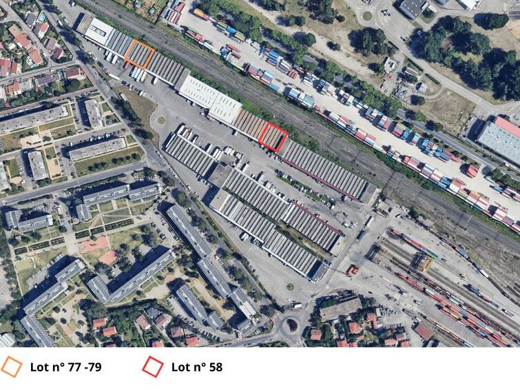 Vente entrepots 844 m² divisibles à partir de 215 m²