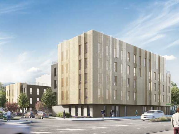 Dans un parc neuf, clos et arboré  avec une place