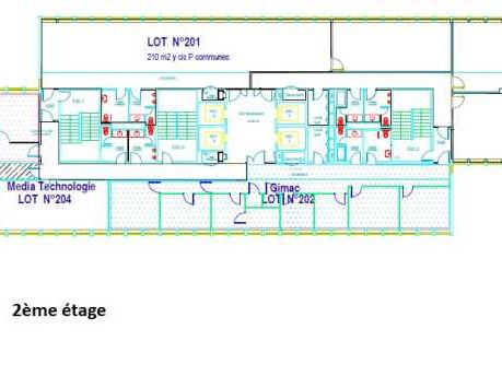 Location bureaux 2183 m² divisibles à partir de 105 m²