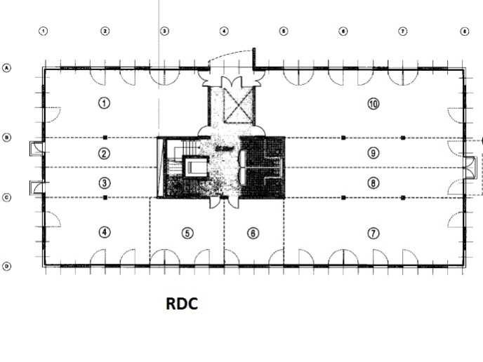 Location bureaux 563 m² divisibles à partir de 127 m²