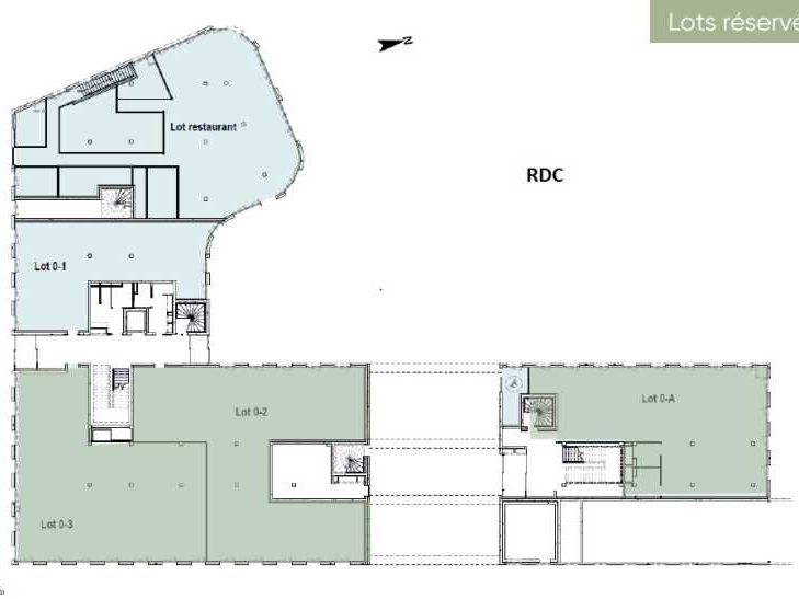 Location bureaux 957 m² divisibles à partir de 64 m²