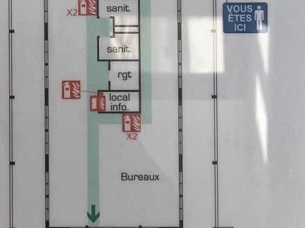 Location bureaux 949 m² non divisibles