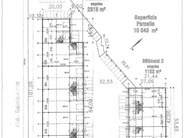 Location bureaux 479 m² non divisibles