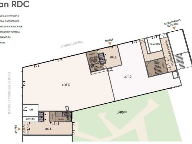 Vente bureaux 4066 m² divisibles à partir de 484 m²