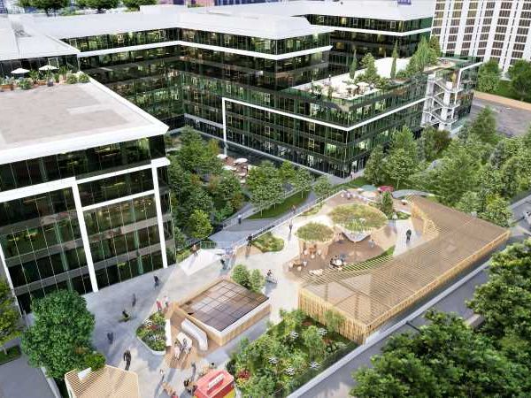 Dans un ensemble immobilier restructuré, à proxim