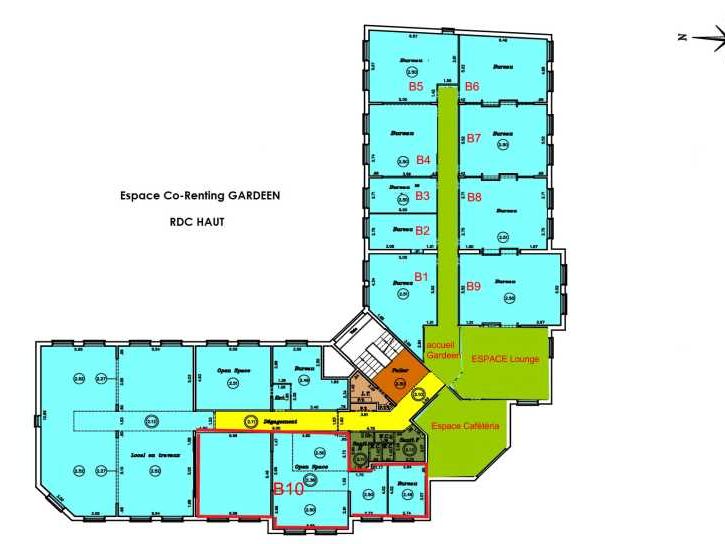 Location bureaux 270 m² divisibles à partir de 39 m²