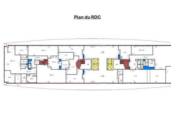 Location bureaux 881 m² divisibles à partir de 247 m²