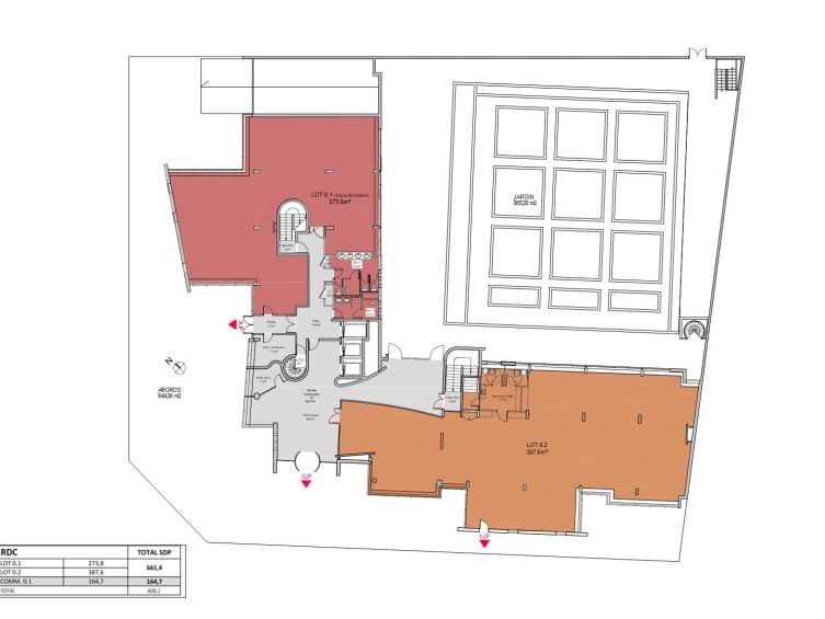 Location bureaux 1877 m² divisibles à partir de 346 m²