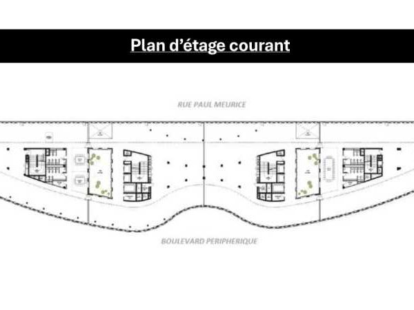 Location bureaux 8210 m² divisibles à partir de 799 m²