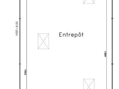 Location entrepots 1117 m² non divisibles