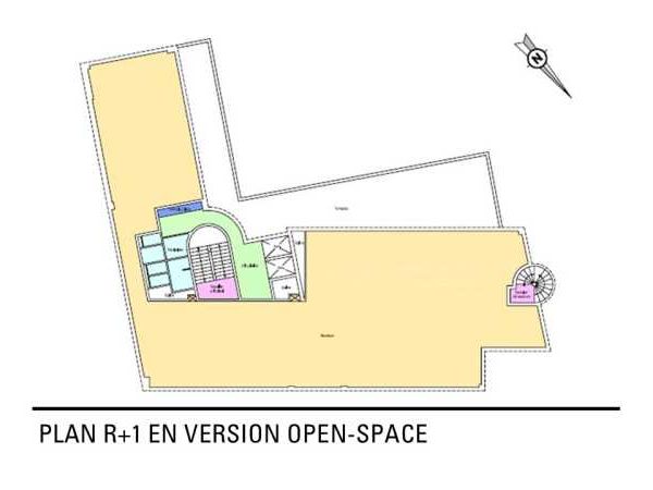 Location bureaux 1214 m² divisibles à partir de 379 m²