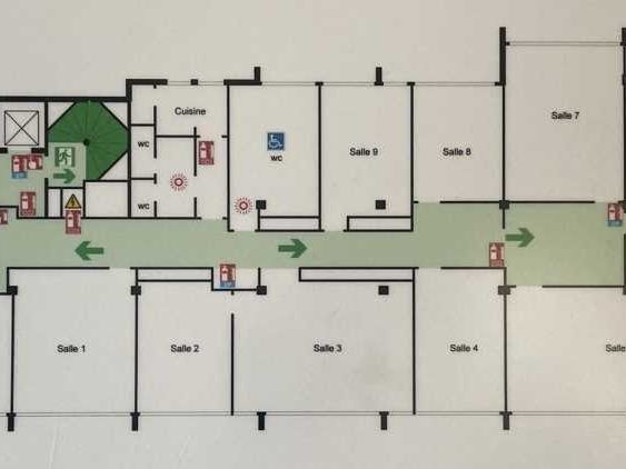 Location bureaux 411 m² non divisibles