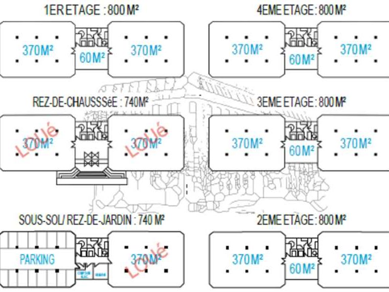 Location entrepots 2740 m² divisibles à partir de 720 m²