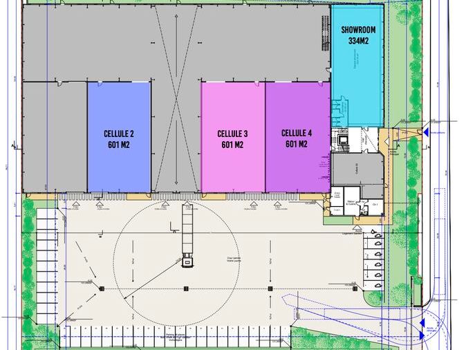 Location entrepots 2137 m² divisibles à partir de 334 m²