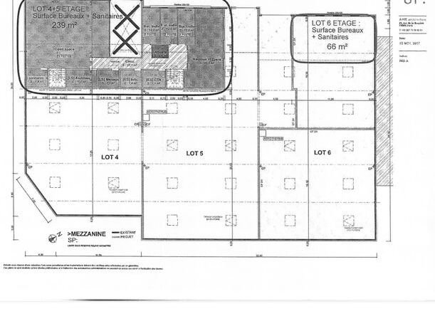 Location entrepots 1730 m² non divisibles