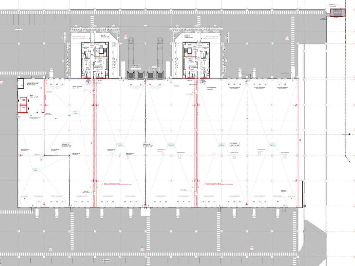 Location Entrepôts classe C 8759 m² divisibles 95870 Bezons