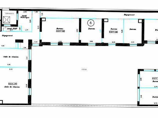 2296 m² pour ce bureaux en location à Paris