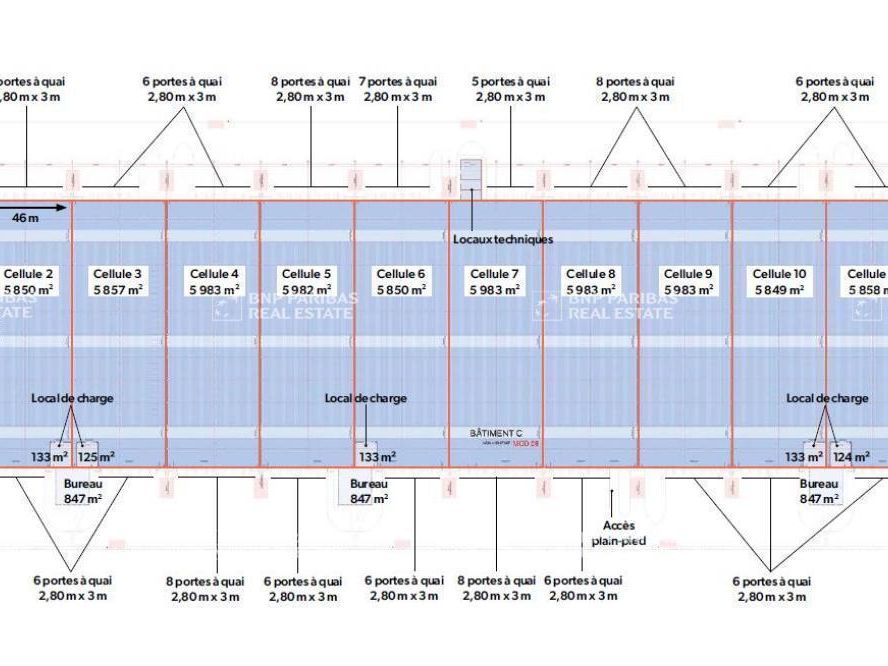 Location Entrepôts classe A 17984 m² non divisibles 37360 Neuillé-pont-pierre