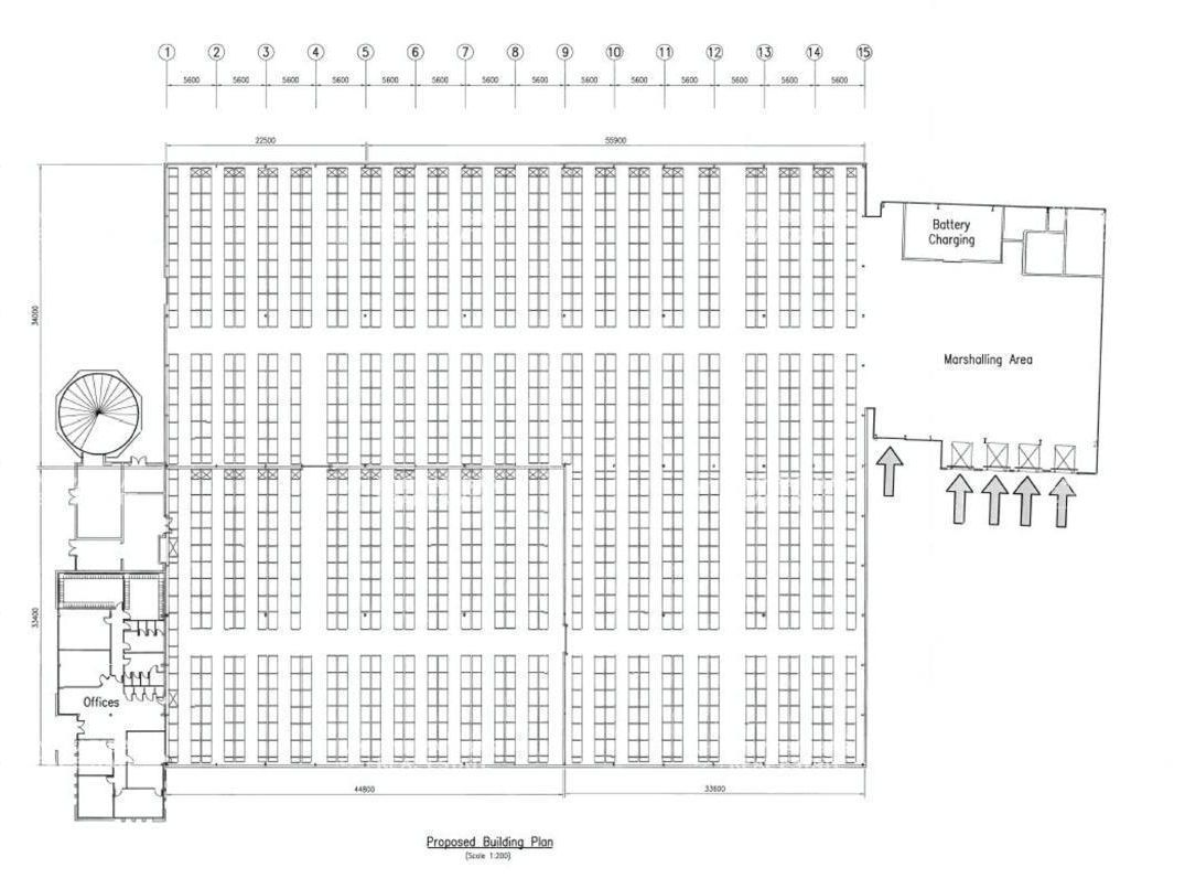 6450 m² pour cetentrepôts classe b en location à Gellainville