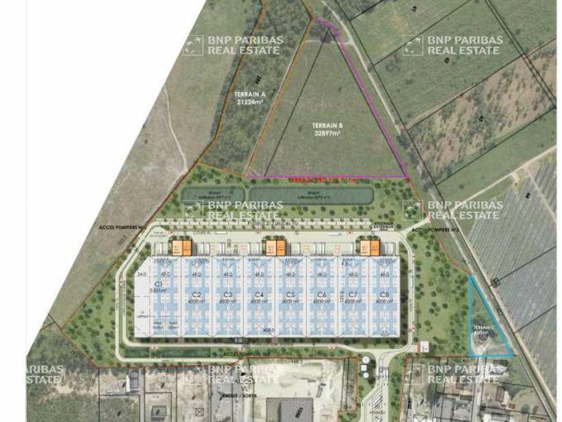 Location Entrepôts classe A 53795 m² divisibles 33830 Belin-béliet