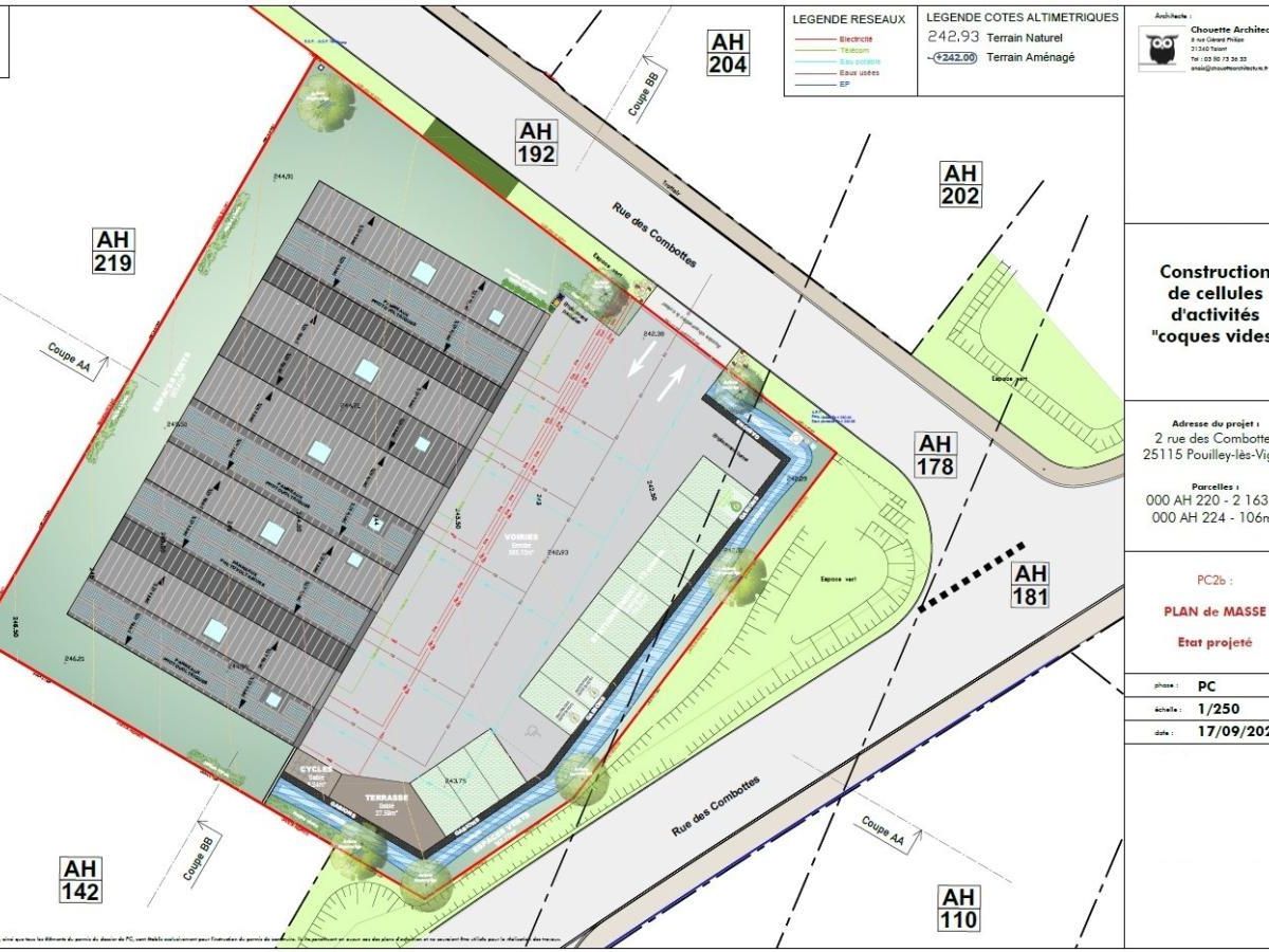 938.36 m² pour ce activité en vente à Pouilley-les-vignes