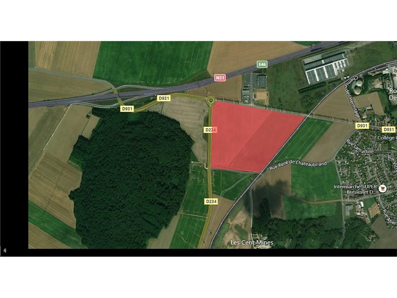 À 15 km de Beauvais, accessibilité par l'A16. Bre