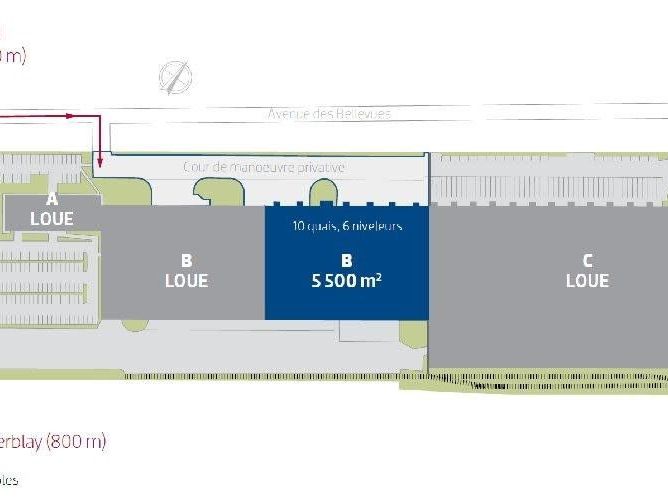Location entrepots 13802 m² divisibles à partir de 236 m²