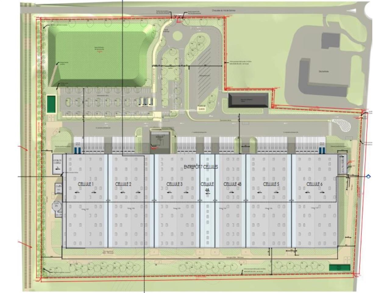 Vente entrepots 37700 m² divisibles à partir de 10000 m²