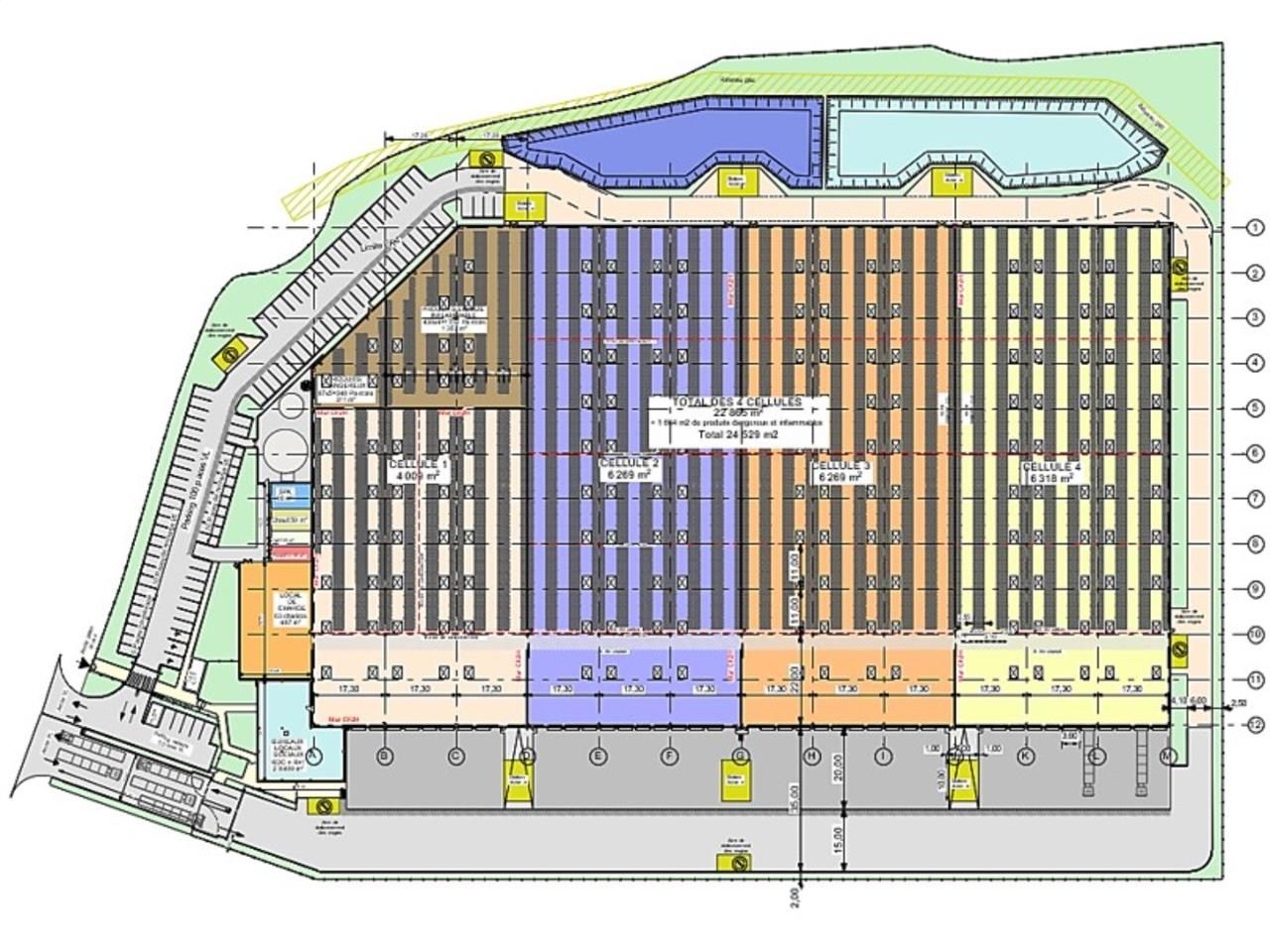 Location entrepots 24130 m² divisibles à partir de 5676 m²