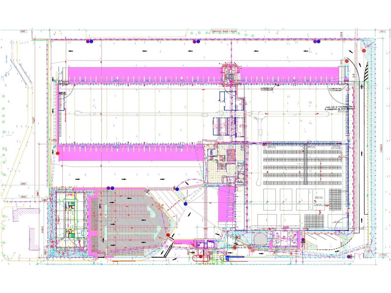 Location entrepots 20667 m² non divisibles