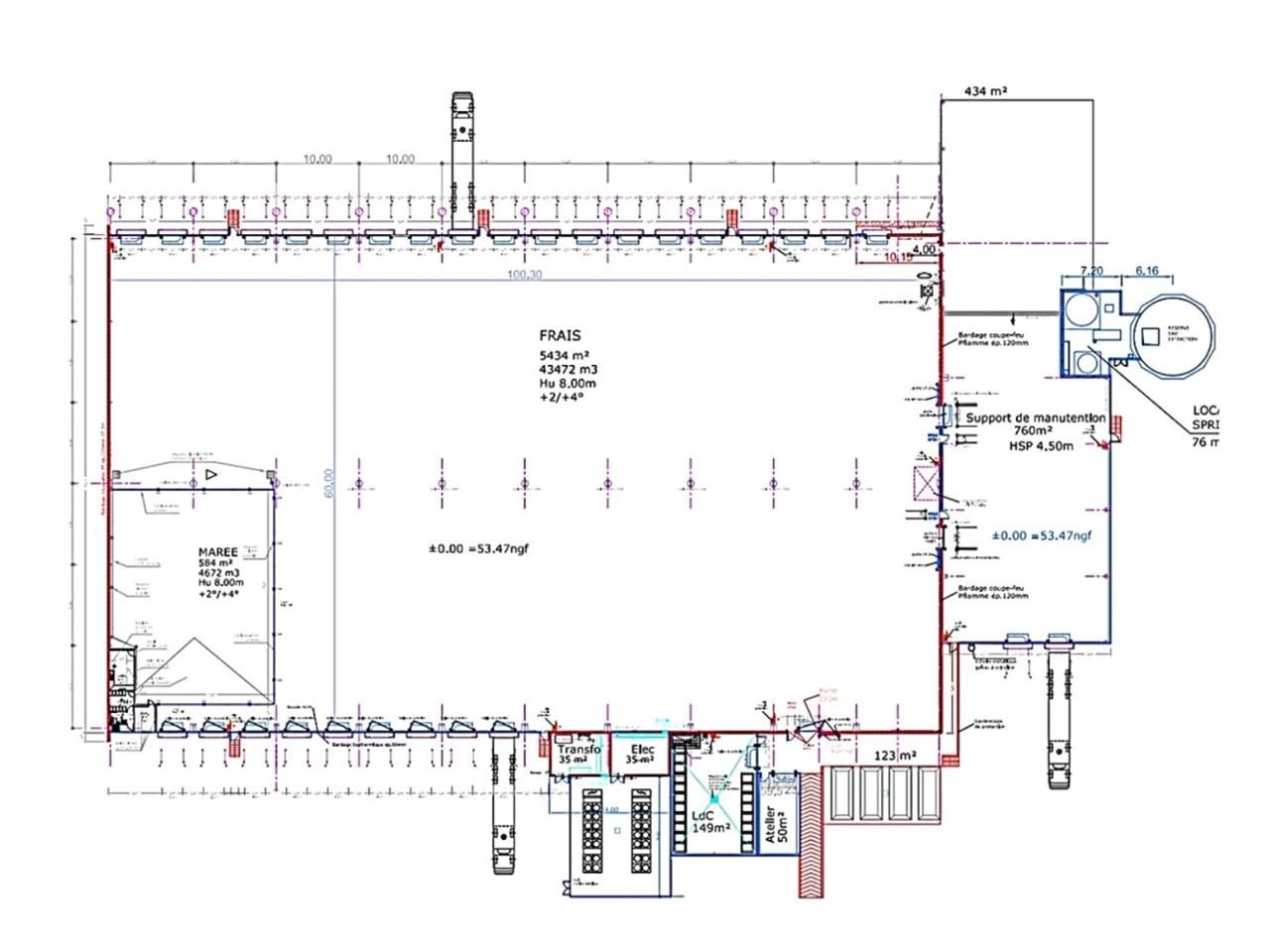 Location entrepots 7986 m² divisibles à partir de 740 m²