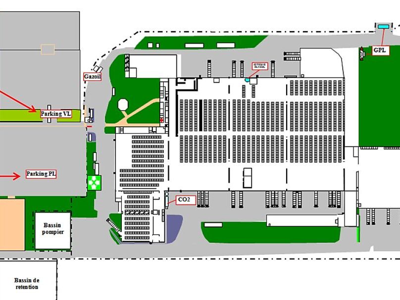 Location entrepots 37351 m² non divisibles