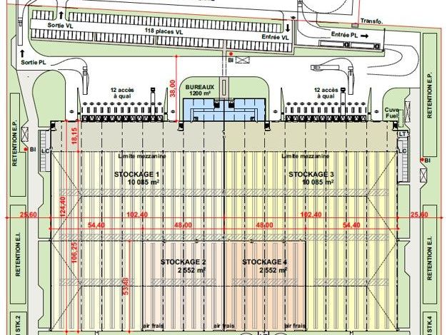 Location entrepots 39194 m² divisibles à partir de 10000 m²