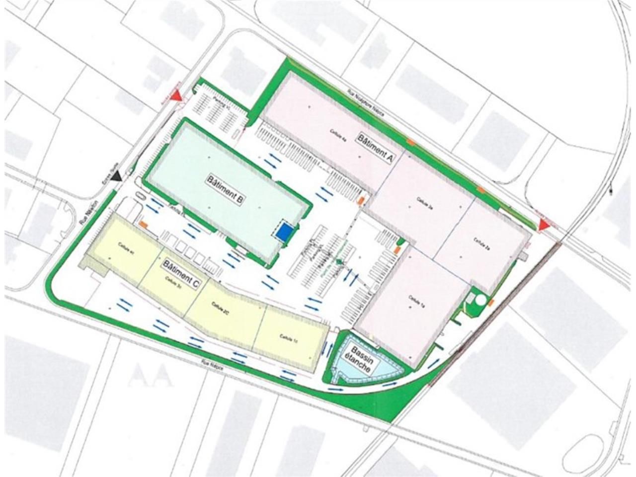 Location entrepots 8527 m² non divisibles