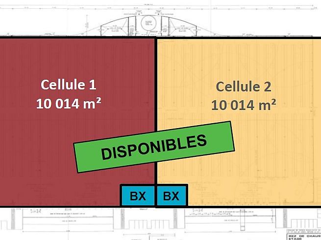 Location entrepots 20030 m² non divisibles