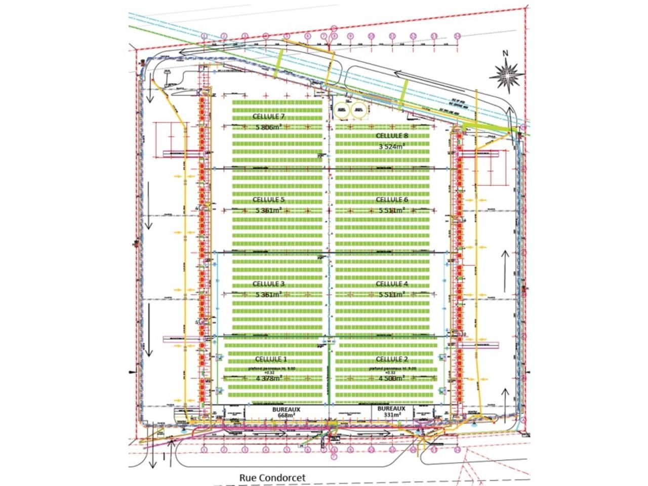 Location entrepots 41659 m² divisibles à partir de 20000 m²