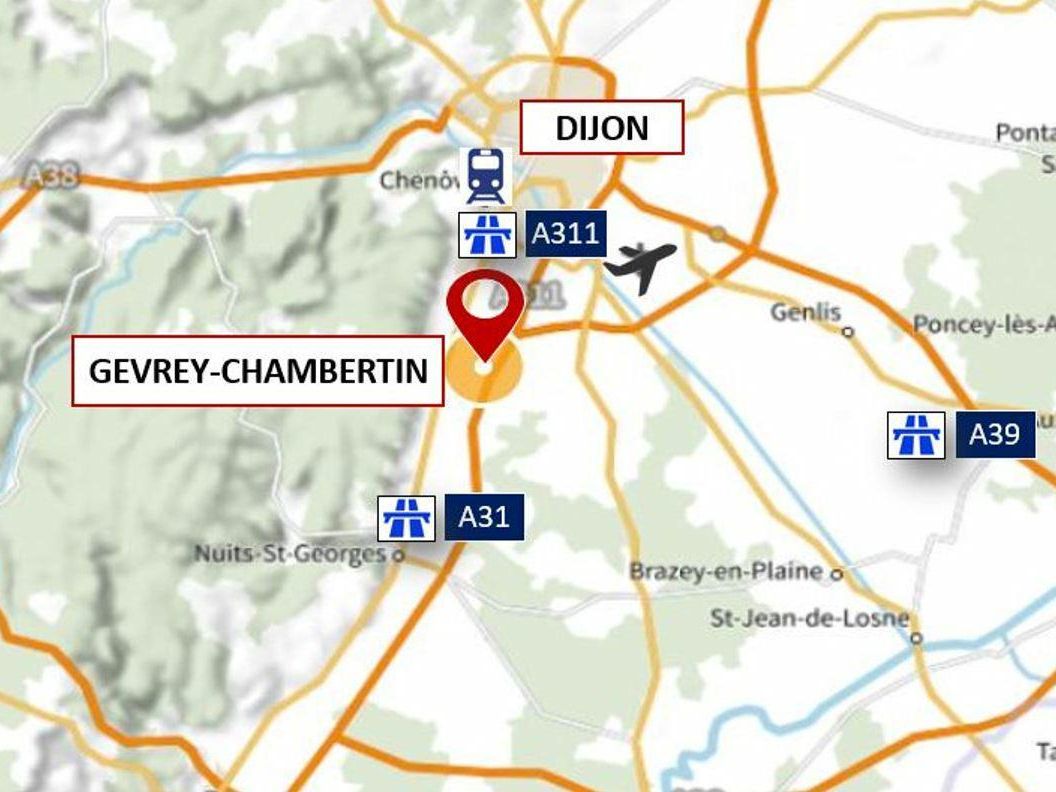Location Entrepôts classe A 6309 m² non divisibles 21220 Gevrey-chambertin