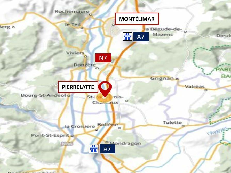 6853 m² pour ce activité en location à Pierrelatte