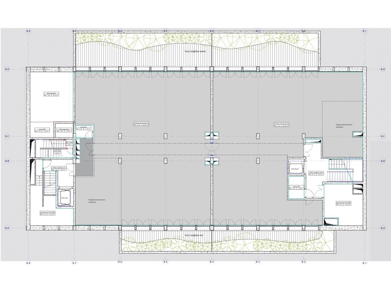 Vente bureaux 1886 m² divisibles à partir de 607 m²