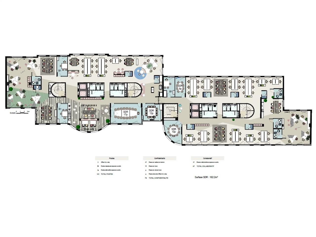 Location bureaux 5648 m² divisibles à partir de 1367 m²