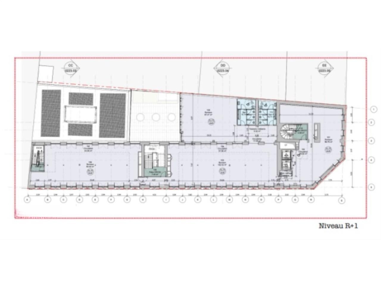 Location bureaux 3088 m² non divisibles
