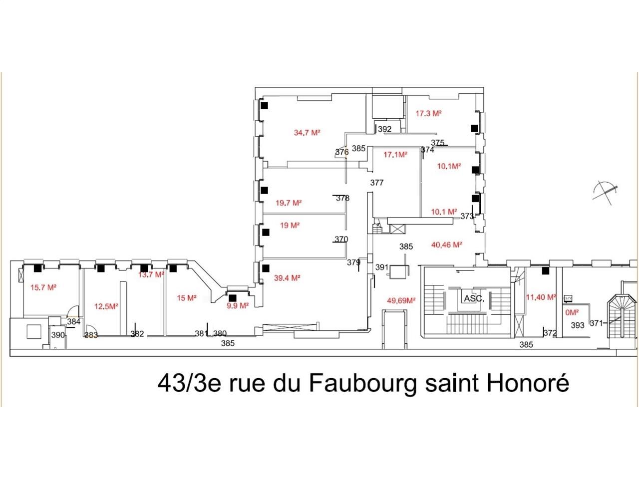 Location bureaux 689 m² divisibles à partir de 343 m²