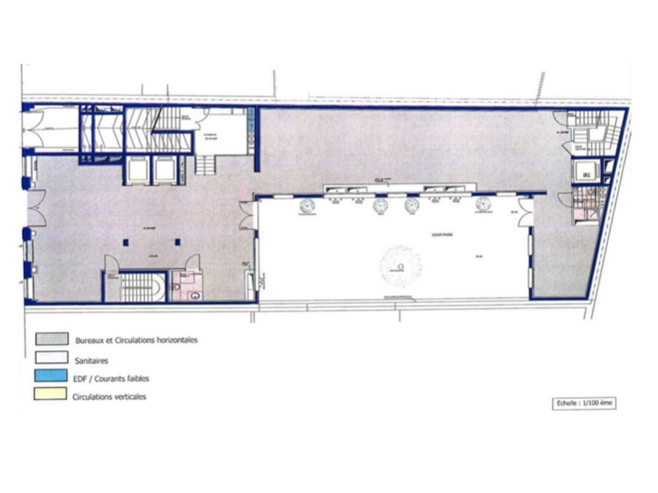 Location bureaux 1579 m² non divisibles