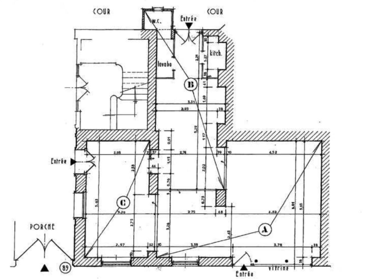Location bureaux 75 m² non divisibles