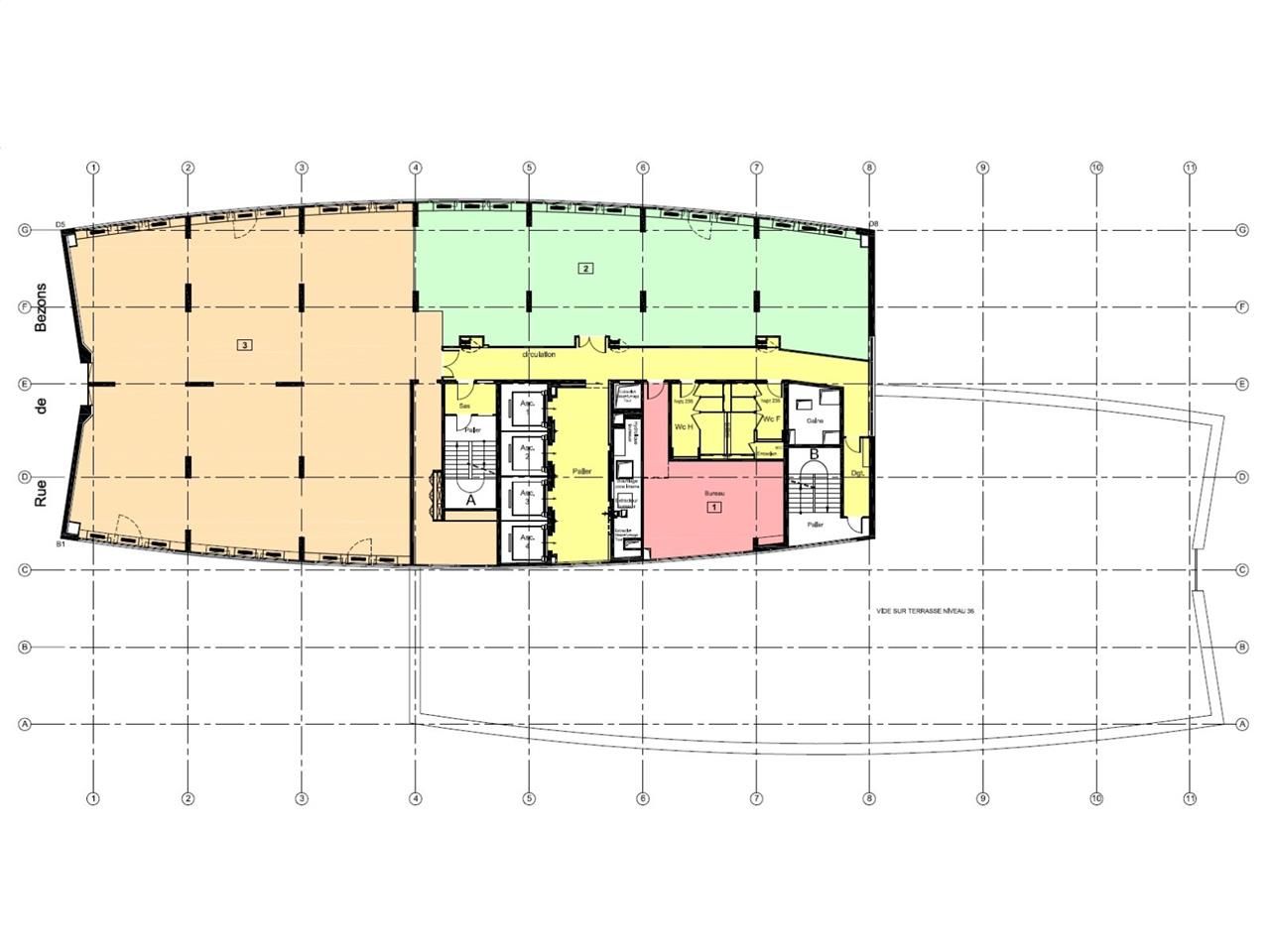 Vente bureaux 3303 m² divisibles à partir de 422 m²