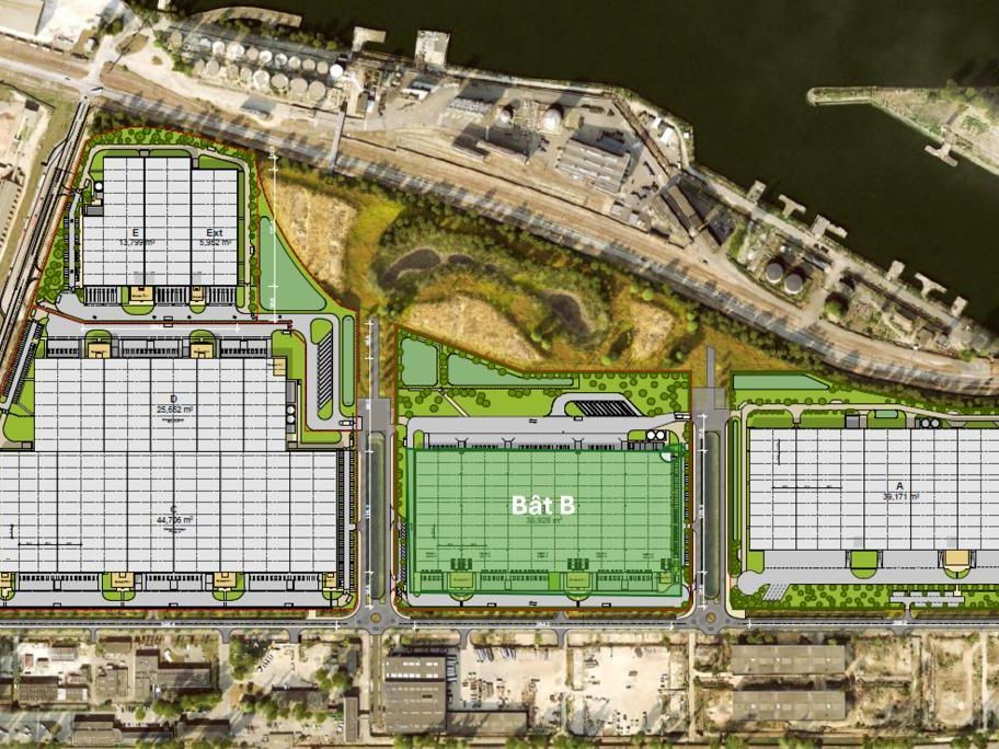 20984 m² pour cetentrepôts classe a en location à Petit-couronne