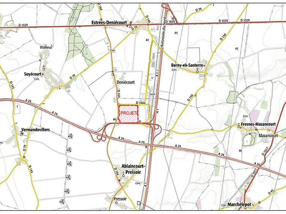 18829 m² pour cetentrepôts classe a en location à Ablaincourt-pressoir